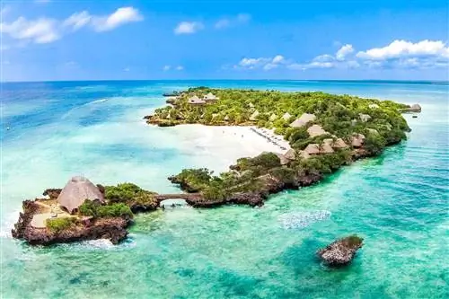 Вид с воздуха на пески на острове Чейл