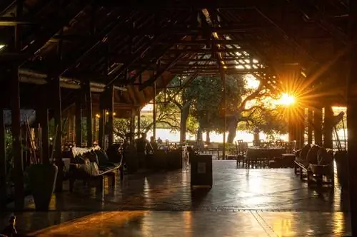 Закат из Chobe Safari Lodge