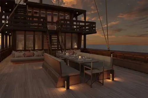 Яхта Phinisi, Celestia имеет ультрароскошные современные интерьеры с видом на частные острова в Индонезии.