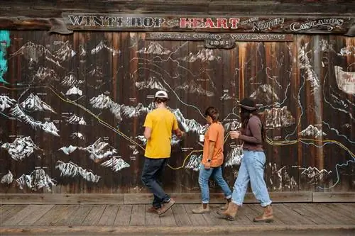 Групповая прогулка в Уинтропе, Вашингтон