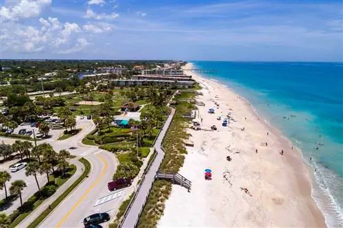 Флорида, Веро-Бич, парк Джейси, антенна Ocean Drive