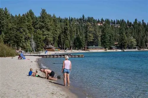 Лестер Бич в заливе Рубикон в Калифорнии