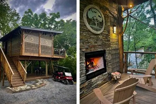 Внешний вид и интерьер курорта Sanctuary Treehouse Resort возле национального парка Грейт-Смоки-Маунтин Внешний вид и интерьер курорта Sanctuary Treehouse Resort возле национального парка Грейт-Смоки-Маунтин