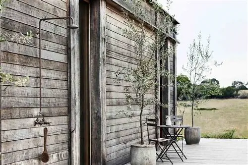 Душ под открытым небом в Airbnb в Уэнслидейле, Австралия