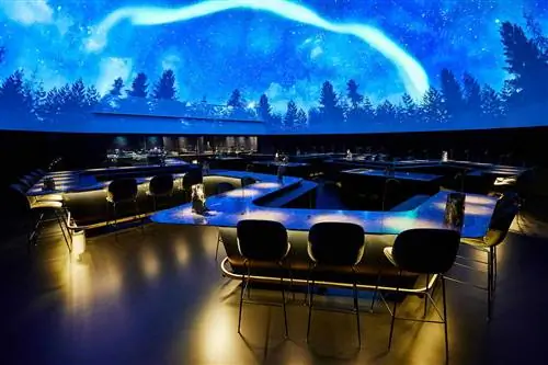 Купол планетария в Алхимике. Эта вселенная называется Aurora Borealis.