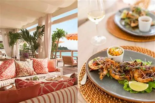 Ресторан и еда в отеле La Samanna, A Belmond Hotel, Сен-Мартен