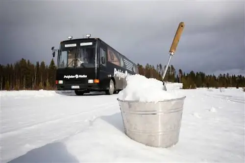 Внешний вид автобуса-сауны в Финляндии