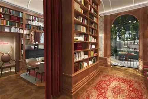 Библиотека отеля Virgin Hotels в Эдинбурге