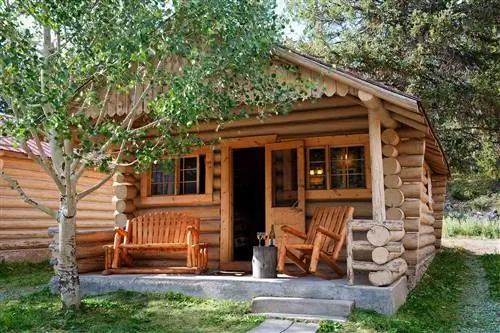Внешний вид коттеджей Pine Edge в Йеллоустонском национальном парке