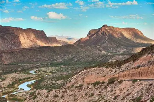 Утро в государственном парке Big Bend Ranch
