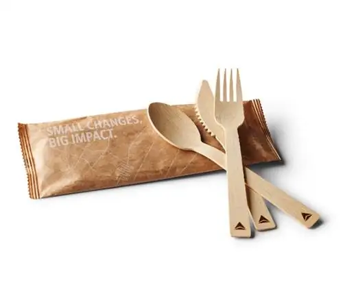 Бамбуковые столовые приборы для Delta Air Lines