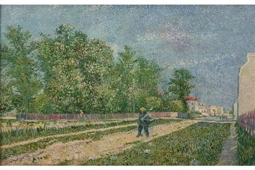 Винсент Ван Гог (голландец, 1853-1890), Дорога на окраину Парижа, май-июнь 1887 года. Холст, масло.