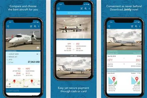 Мобильное приложение Jettly на iPhone