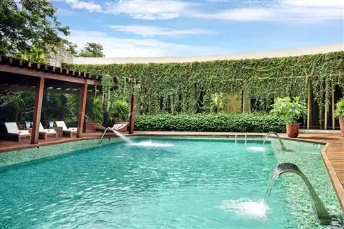 Гидротерапевтический бассейн Sense Spa в отеле Rosewood Mayakoba Гидротерапевтический бассейн Sense Spa в отеле Rosewood Mayakoba