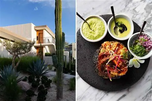 Внешний вид и блюдо с курорта Four Seasons в Лос-Кабосе