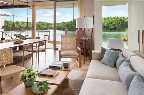 Роскошный люкс Rosewood Mayakoba с видом на лагуну, внутренний вид
