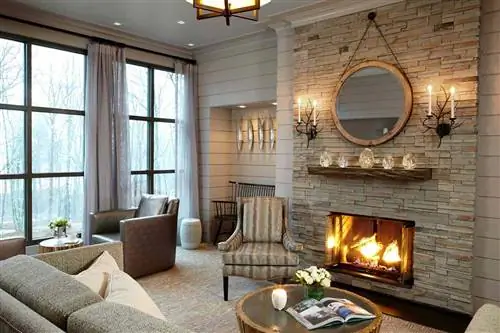 Интерьер женского ретрита зимой в The Lodge at Woodloch