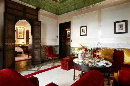 Интерьер гостиной в La Mamounia
