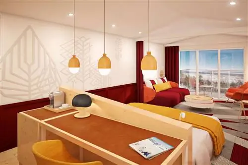 Визуализации горнолыжного курорта Club Med, который откроется в Канаде