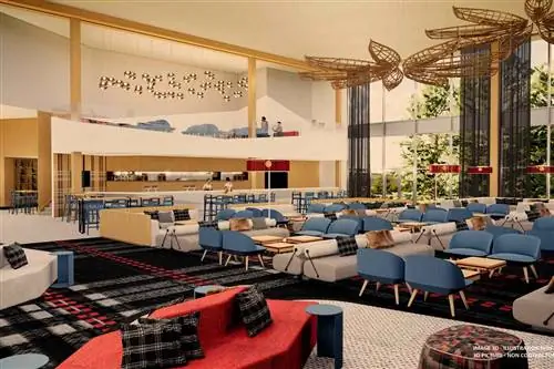 Визуализации горнолыжного курорта Club Med, который откроется в Канаде