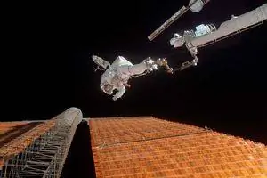 Астронавты НАСА в космосе