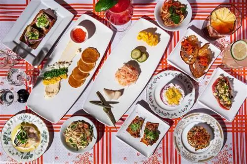 Пункты меню от Качки в Портленде, Орегон