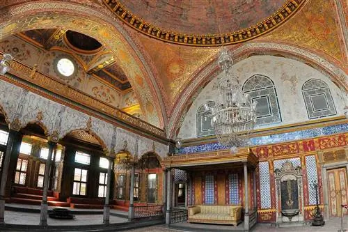 Комната гарема во дворце Топкапы, дворце в Стамбуле, Турция