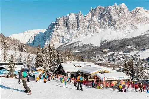 Катание на лыжах в Кортина д'Ампеццо