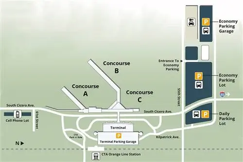 Карта MDW Парковка и транспорт Карта MDW Парковка и транспорт