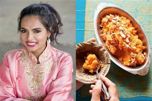 Гаджар ка халва, приготовленный шеф-поваром Манит Чаухан.