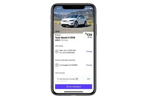 Turo в приложении Результаты поиска