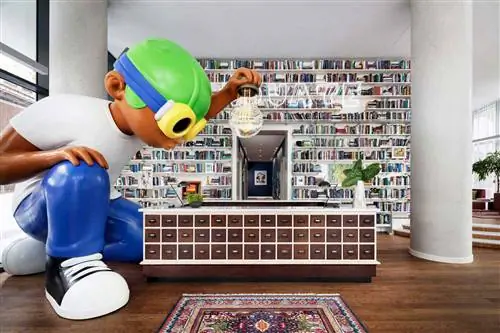 Внутренний и внешний вид отеля Graduate на острове Рузвельта в Нью-Йорке.