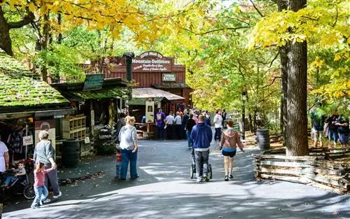Парк развлечений Silver Dollar City в горах Озарк на юго-западе Миссури. Парк развлечений Silver Dollar City в горах Озарк на юго-западе Миссури.