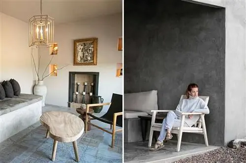 Пара фотографий из Willow House в Техасе, включая гостиную casita и основательницу Лорен Вернер. Пара фотографий из Willow House в Техасе, включая гостиную casita и основательницу Лорен Вернер.