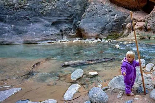 Знаменитые ущелья с рекой Девы в Национальном парке Зайон Знаменитый каньон с красными скалами в Южной Юте