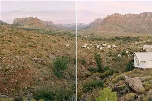 Under Canvas Zion, роскошный кемпинг недалеко от национального парка Зайон.