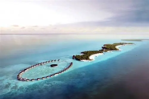 Аэрофотосъемка курорта Ritz-Carlton Fari Islands Resort