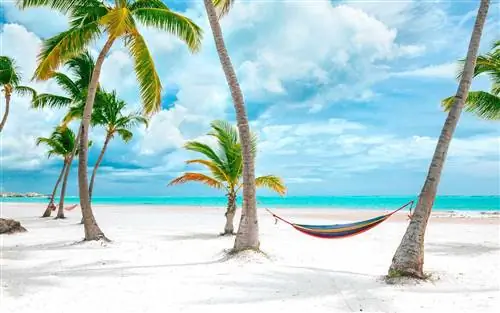 Прекрасный день на пляже Кап-Кана в Доминиканской Республике