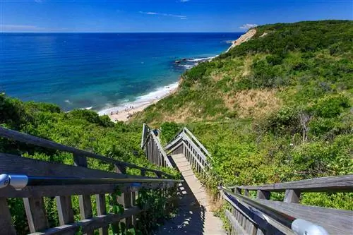 Пляж Мохеган-Блафс в Род-Айленде