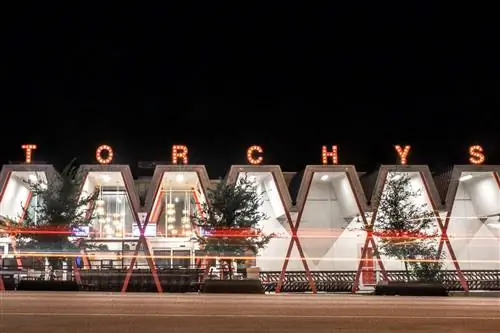 Внешний вид Torchy's Tacos на Саут-Конгресс-авеню в Остине, штат Техас