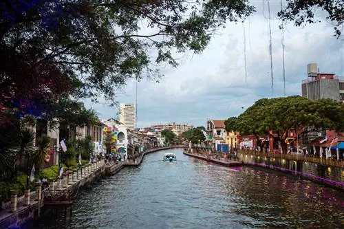 Район реки в Мелаке, Малайзия