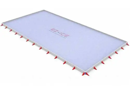 Ледовый каток EZ размером 30 x 60 футов на заднем дворе