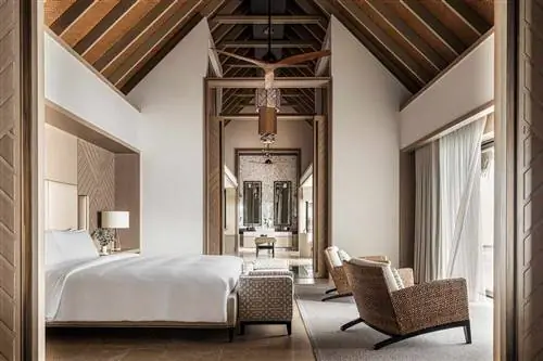 Виллы на частных островах Waldorf Astoria Maldives