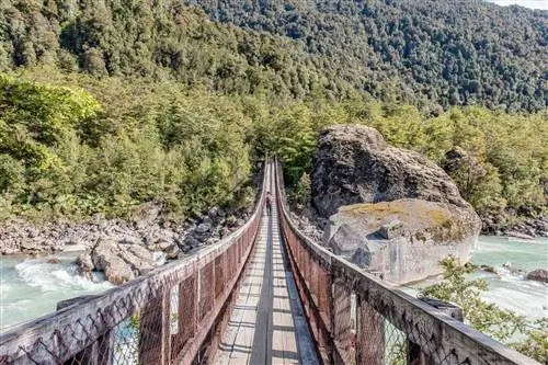 Мост в национальном парке Келат, Чили.