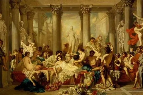 Римляне эпохи упадка, 1847, Томас Кутюр (1815-1879), холст, масло, 466x775 см. Древний Рим.