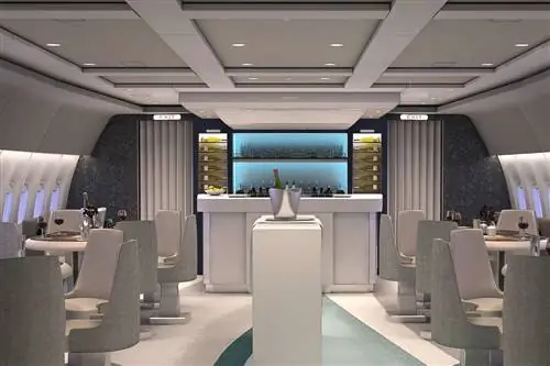 Эксклюзивный зал ожидания частного чартера Boeing 777 от Crystal