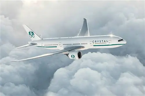 Внешний вид частного чартерного Boeing 777 Crystal