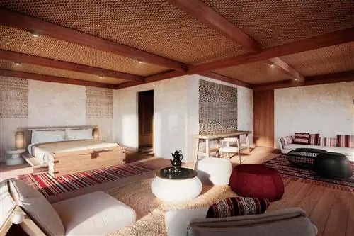 Внутри королевского люкса в Habitas AlUla