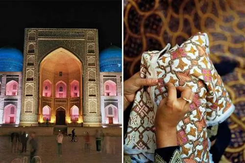 Мечеть в Бухаре и вышивка в Хиве