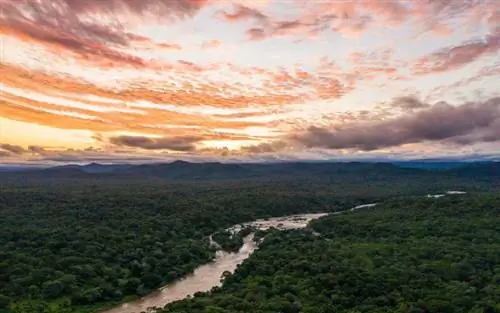 Закат над национальным парком Нкотакота